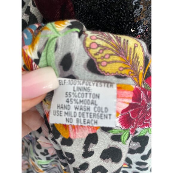 NWT Johnny Was Bohemian Glam Ombre Sequin Alicia Kimono L - Picture 11 of 13